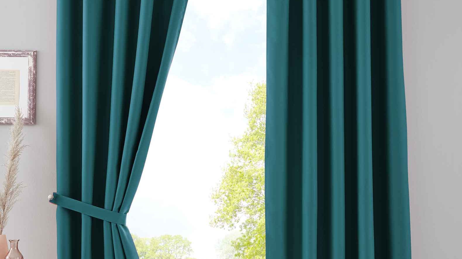 2er Set Verdunkelungsvorhänge Blickdicht »NewYork« verdeckte Schlaufen Thermo-Gardine Blackout schalldämmend Kräuselband 202020610-2