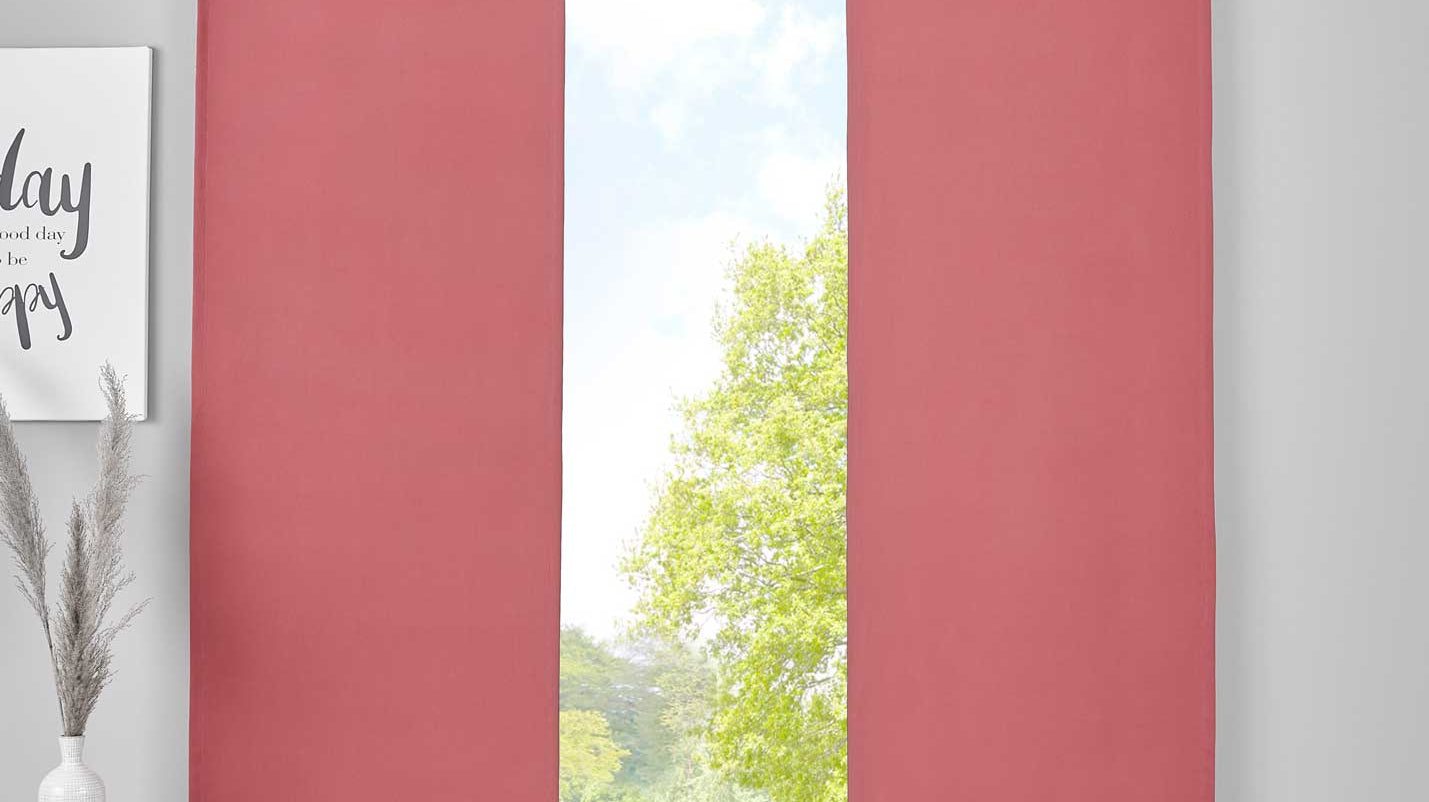 2er Set Verdunkelung Schiebegardinen »NewYork« Flächenvorhänge Paneelwagen Blickdicht Thermo-Schiebevorhang 202020680-2