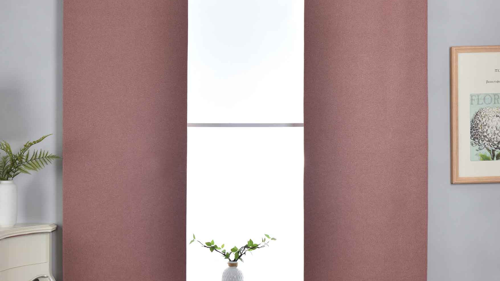 2er Set Flächenvorhänge mit Paneelwagen 100% Verdunkelung Blackout »München Dark« Paneelwagen Dreischichtige Bindung 202410P-2