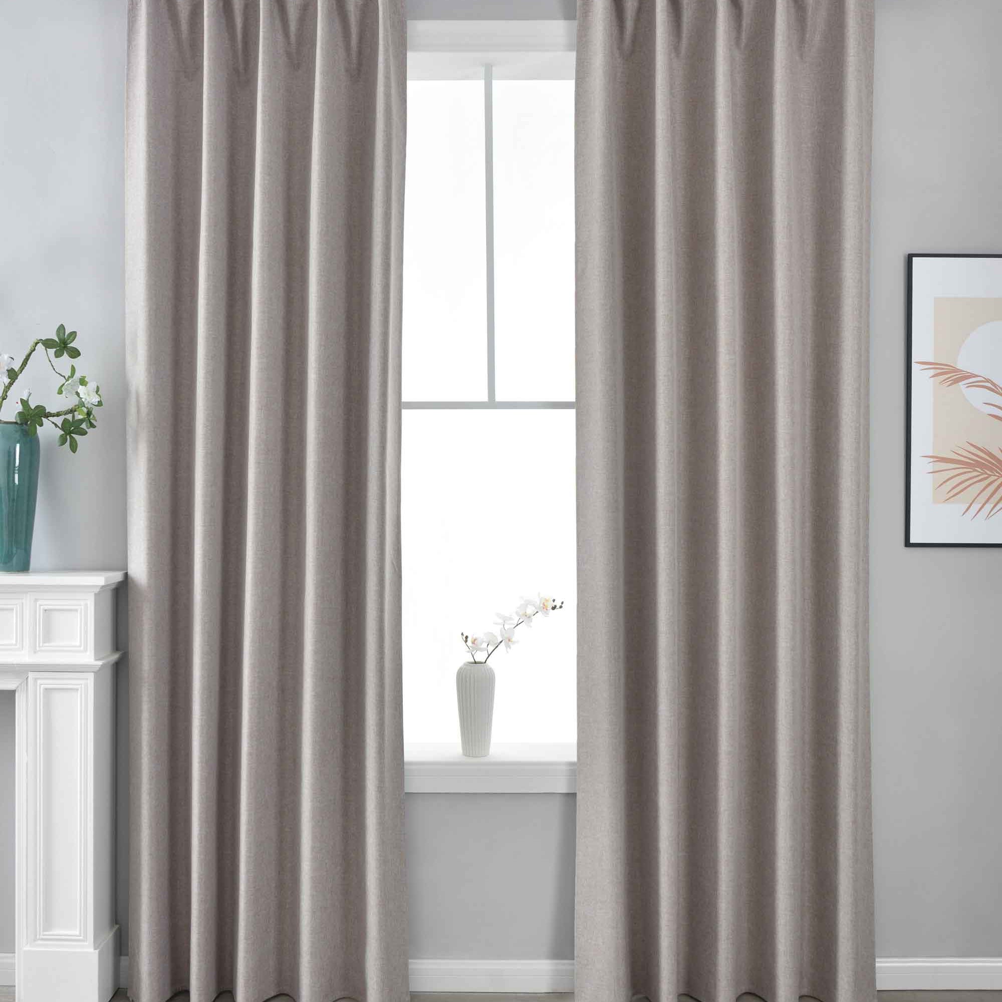 2er Set Verdunkelungsvorhänge 100% Verdunkelung »BOSTON Dark« mit Multibandaufhängung 2023600-2