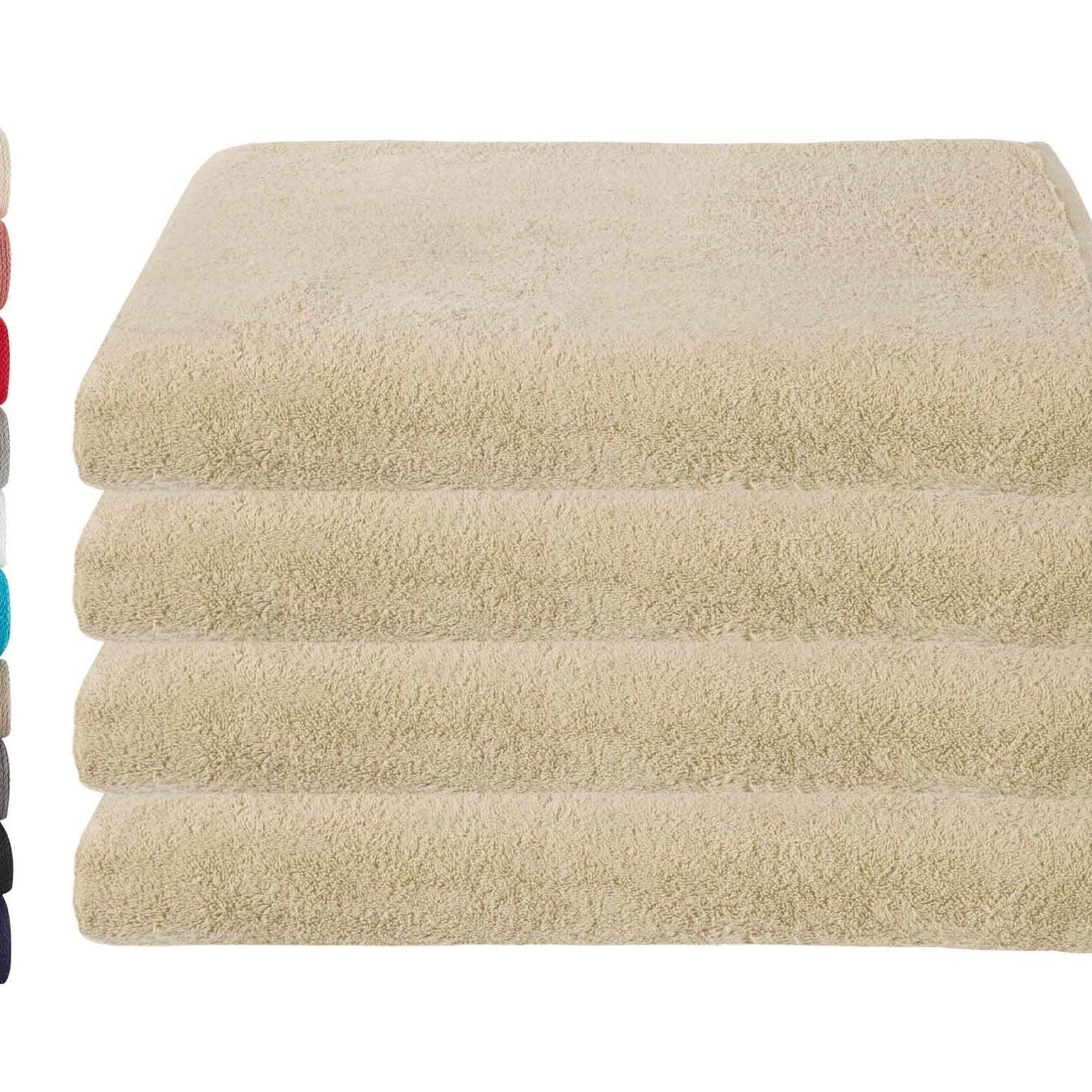 4er Set Saunatücher Frottee »Montreal« 500 gm² 100% Bio Baumwolle Made in Green 2020104-4er