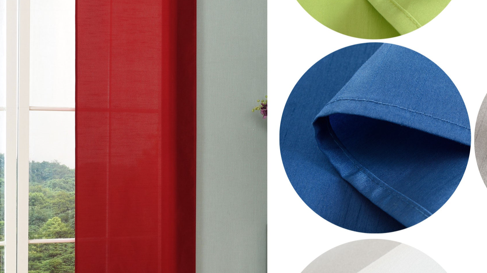 Schiebegardine Flächenvorhang Wildseide Optik Vorhang Gardine cm (Höhe x Breite) 85620