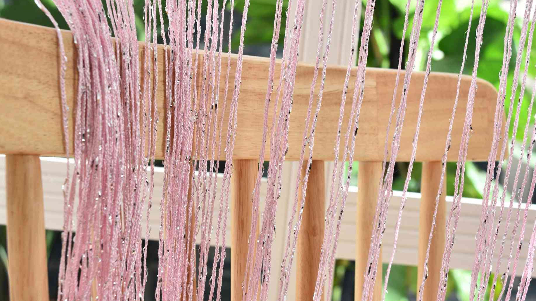 Fadengardine »Shanghai« mit Tunneldurchzug Schimmernd Vielseitig Modern Praktisch 20305N