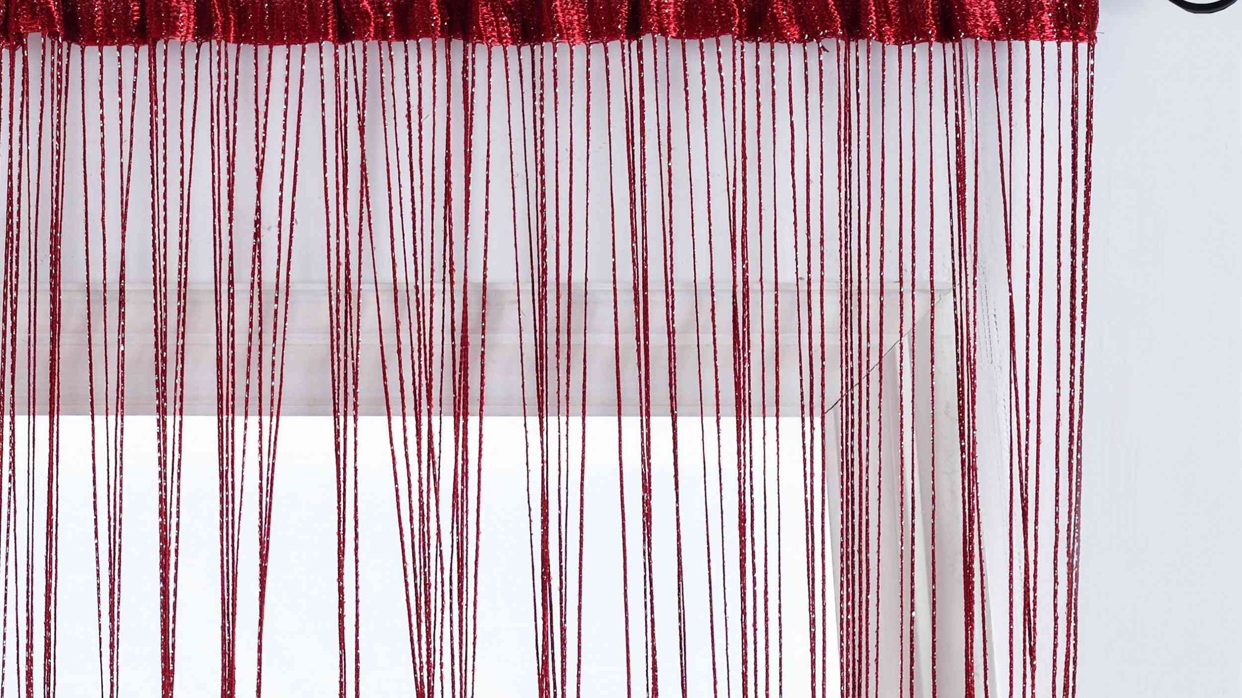 Fadengardine »Shanghai« Gardinenband Tunneldurchzug Schimmernd Vielseitig Modern Praktisch 20306