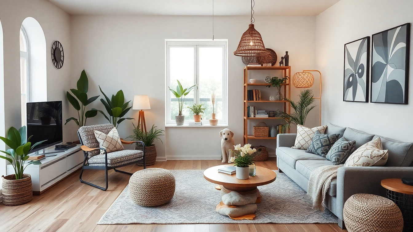 living room boho | Gardinenbox.de