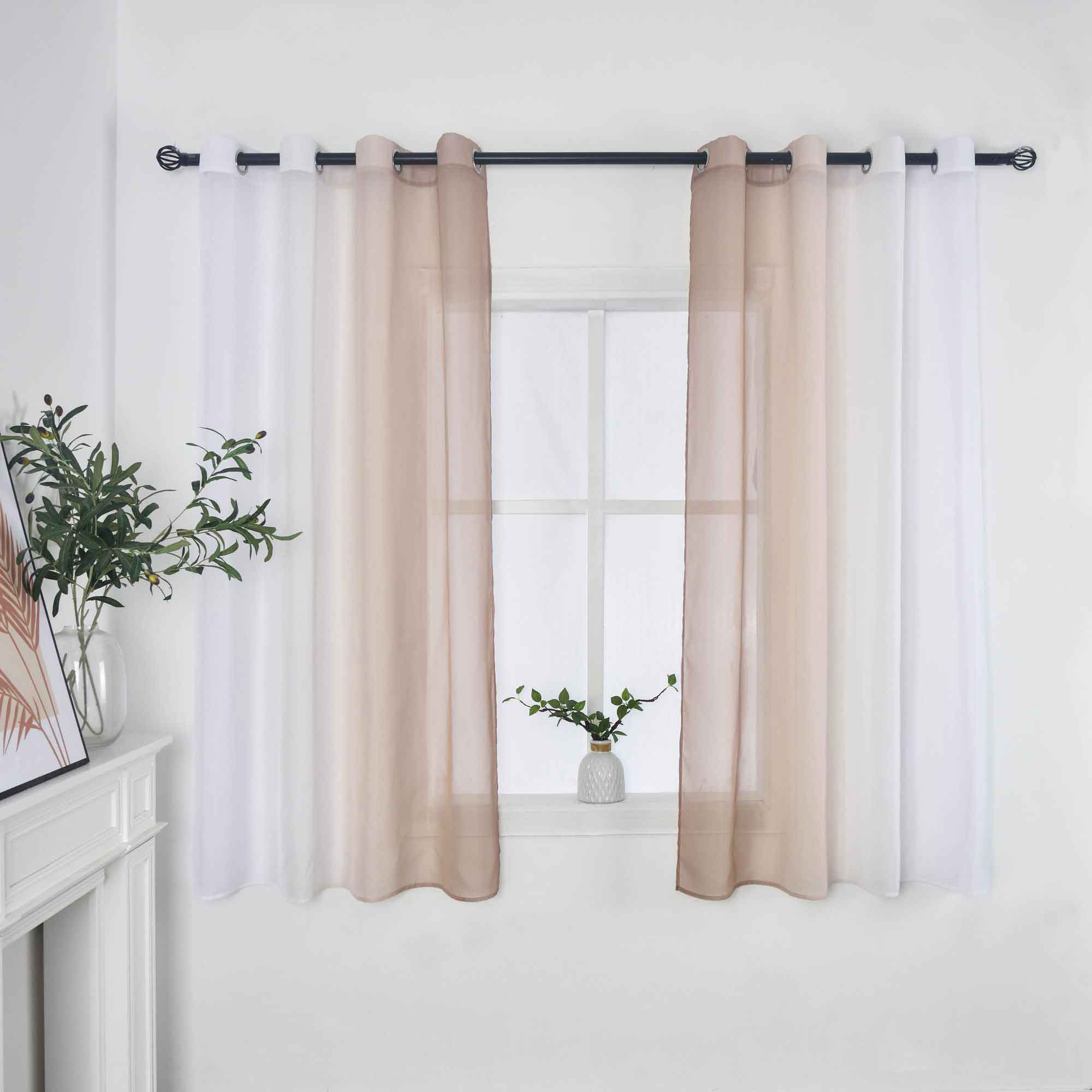 2er Pack Gardinen Vertikal Farbverlauf Druck Transparent »Modena« mit Ösen und Raffhalter, Vorhang, Dekoschal 10000183 Gardinen Set 10000183brauntoene-145_5fc8968e-748e-4edc-8051-0b9d7fb070e9 | Gardinenbox.de