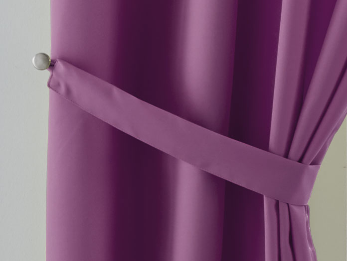 Vorhang Blickdicht Gardine Matt Lichtdurchlässig »PALERMO« mit Ösen und Raffhalter Dekoschal 10000265 Vorhang 10000265_lila_3801dcd0-ebed-448f-bfd9-a6da6bd2696c | Gardinenbox.de