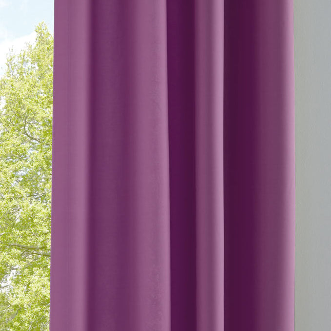 Vorhang Blickdicht Gardine Matt Lichtdurchlässig »PALERMO« mit Ösen und Raffhalter Dekoschal 10000265 Lila HxB 245x140 cm Vorhang 10000265lila | Gardinenbox.de