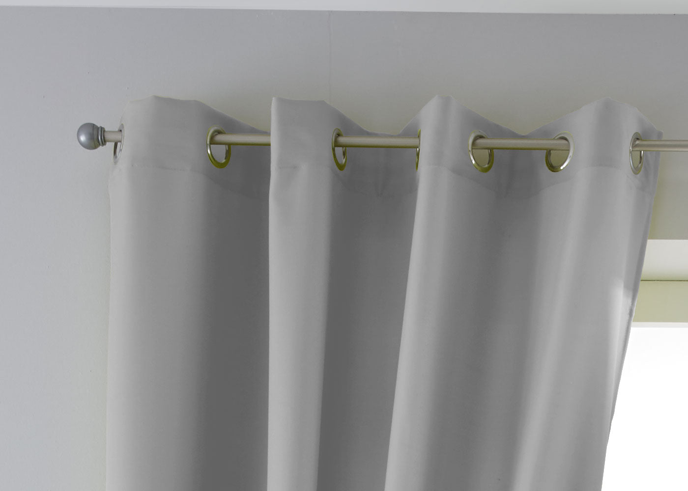 Vorhang Blickdicht Gardine Matt Lichtdurchlässig »PALERMO« mit Ösen und Raffhalter Dekoschal 10000265 Vorhang 10000265oesen_grau_d7e9f0ff-0cda-4189-823d-84631c20b5e4 | Gardinenbox.de