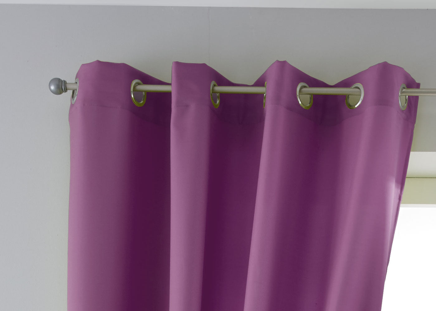Vorhang Blickdicht Gardine Matt Lichtdurchlässig »PALERMO« mit Ösen und Raffhalter Dekoschal 10000265 Vorhang 10000265oesen_lila_7d8ff08e-c9f8-4001-b32a-4caec934465a | Gardinenbox.de