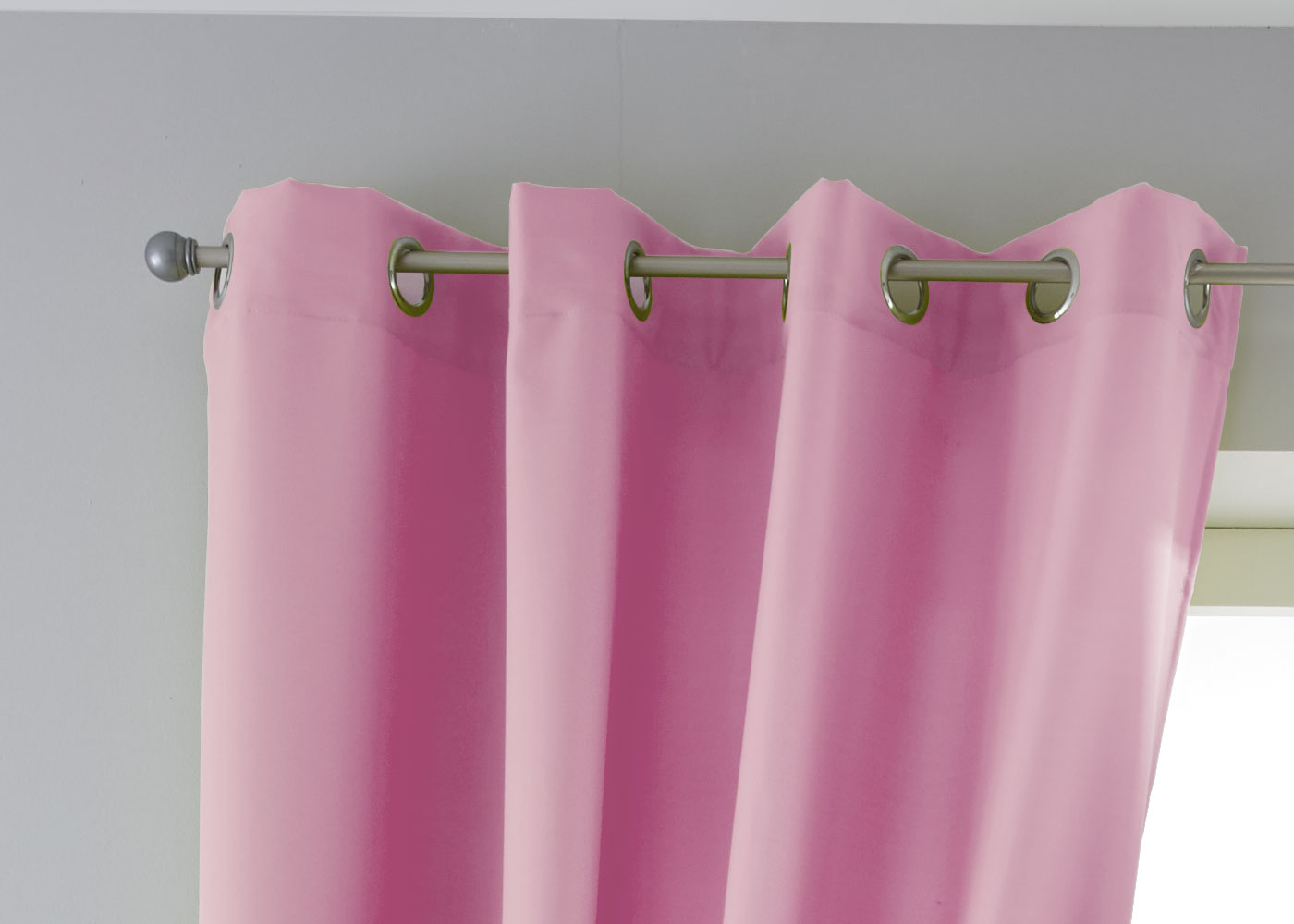 Vorhang Blickdicht Gardine Matt Lichtdurchlässig »PALERMO« mit Ösen und Raffhalter Dekoschal 10000265 Vorhang 10000265oesen_rosa_278f451a-263c-46f4-a916-888226038ad9 | Gardinenbox.de