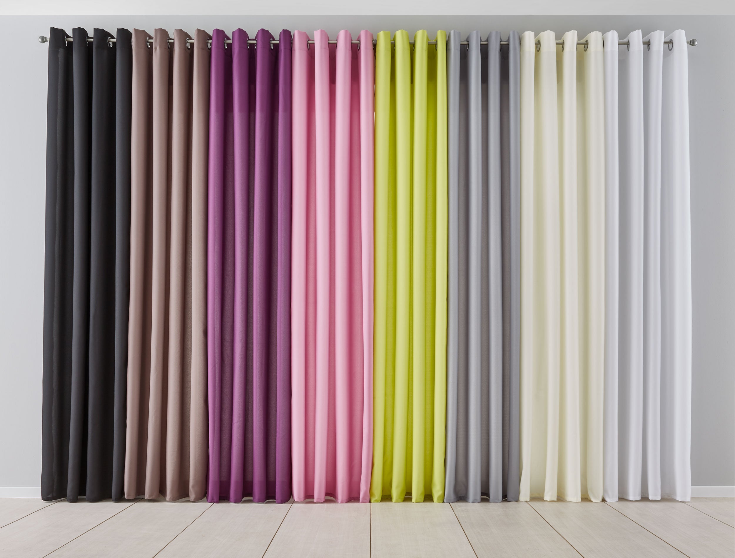 Vorhang Blickdicht Gardine Matt Lichtdurchlässig »PALERMO« mit Ösen und Raffhalter Dekoschal 10000265 Vorhang 10000265var_732488bb-1546-4f4b-a0ad-5015a42df090 | Gardinenbox.de