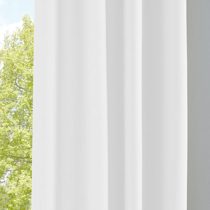 Vorhang Blickdicht Gardine Matt Lichtdurchlässig »PALERMO« mit Ösen und Raffhalter Dekoschal 10000265 Weiß HxB 245x140 cm Vorhang 10000265weiss | Gardinenbox.de