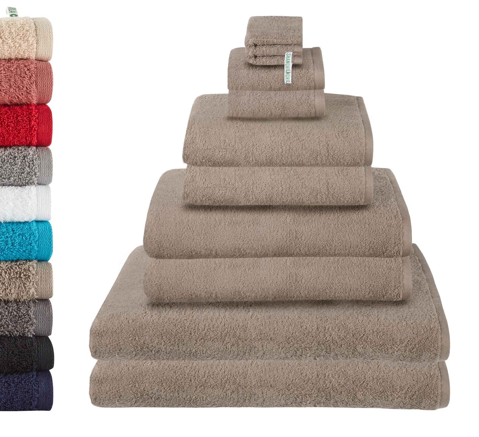10er Set 2 Waschhandschuhe 15x20 cm 2 Gästetücher 30x50 2 Handtücher 50x100 cm 2 Badetücher BxL 70x140 cm 2 Saunatücher 100x150 cm »Montreal« 100% Bio Baumwolle 2020100-1-2-3-4-10er Taupe 15x20, 30x50, 50x100, 70x140, 100x150 cm Frottee 10er_Set_2_Waschhandschuhe_15x20_cm_2_Gastetucher_30x50_2_Handtucher_50x100_cm_2_Badetucher_BxL_70x140_cm_2_Saunatucher_100x150_cm_Montreal_100_Bio_Baumwolle_2020100-1-2-3-4-10er_1738f699-5013-47ed-bb61-a01fd4e318af | Gardinenbox.de