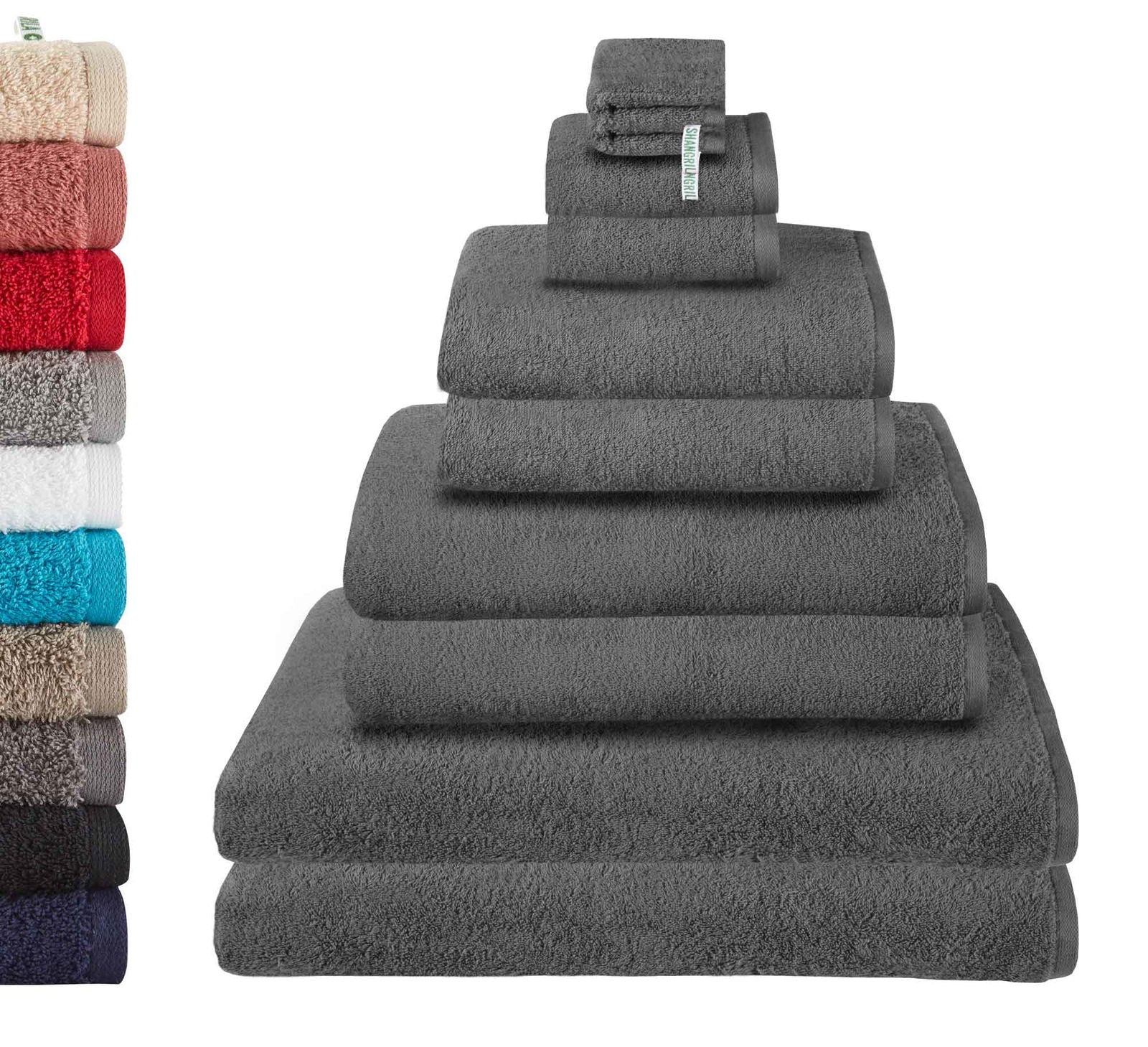10er Set 2 Waschhandschuhe 15x20 cm 2 Gästetücher 30x50 2 Handtücher 50x100 cm 2 Badetücher BxL 70x140 cm 2 Saunatücher 100x150 cm »Montreal« 100% Bio Baumwolle 2020100-1-2-3-4-10er Dunkelgrau 15x20, 30x50, 50x100, 70x140, 100x150 cm Frottee 10er_Set_2_Waschhandschuhe_15x20_cm_2_Gastetucher_30x50_2_Handtucher_50x100_cm_2_Badetucher_BxL_70x140_cm_2_Saunatucher_100x150_cm_Montreal_100_Bio_Baumwolle_2020100-1-2-3-4-10er_e341507b-1c60-4053-9f54-7e26d932eb91 | Gardinenbox.de
