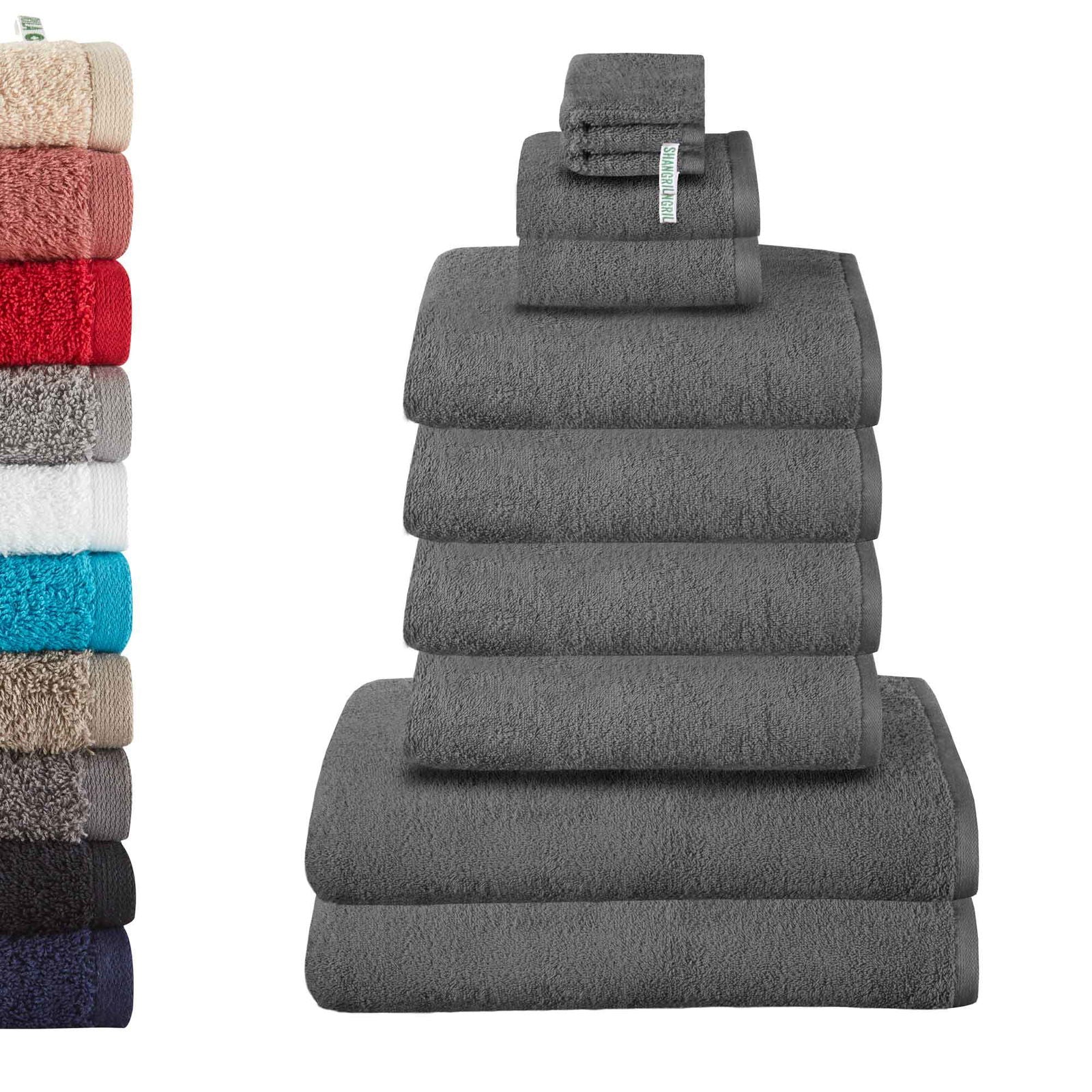 10er Set 2 Waschhandschuhe 15x20 cm 2 Gästetücher 30x50 4 Handtücher 50x100 cm 2 Badetücher BxL 70x140 cm »Montreal« 100% Bio Baumwolle 2020100-1-2-3-10er Dunkelgrau 15x20, 30x50, 50x100, 70x140 cm Frottee 10er_Set_2_Waschhandschuhe_15x20_cm_2_Gastetucher_30x50_4_Handtucher_50x100_cm_2_Badetucher_BxL_70x140_cm_Montreal_100_Bio_Baumwolle_2020100-1-2-3-10er_-_Gardinenbox.de_-_-366676 | Gardinenbox.de