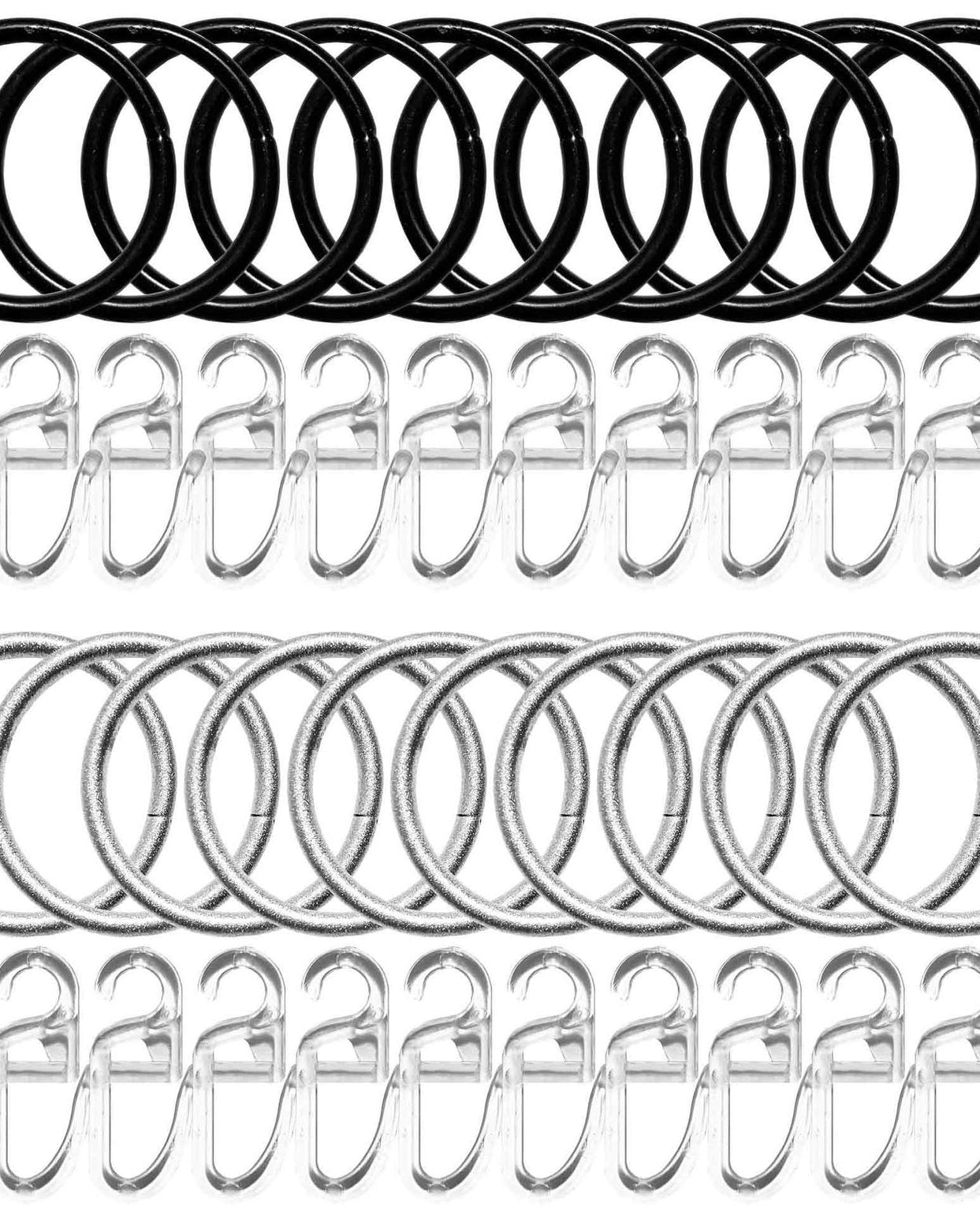 10er Set Gardinenringe mit Faltenlegehaken Ø 35/40mm »Köln« Gardinenstange 2021192 Gardinen Zubehör 10er_Set_Gardinenringe_mit_Faltenlegehaken_O_35-40mm_Koln_Gardinenstange_2021192_-_Gardinenbox.de_-_-3667019 | Gardinenbox.de