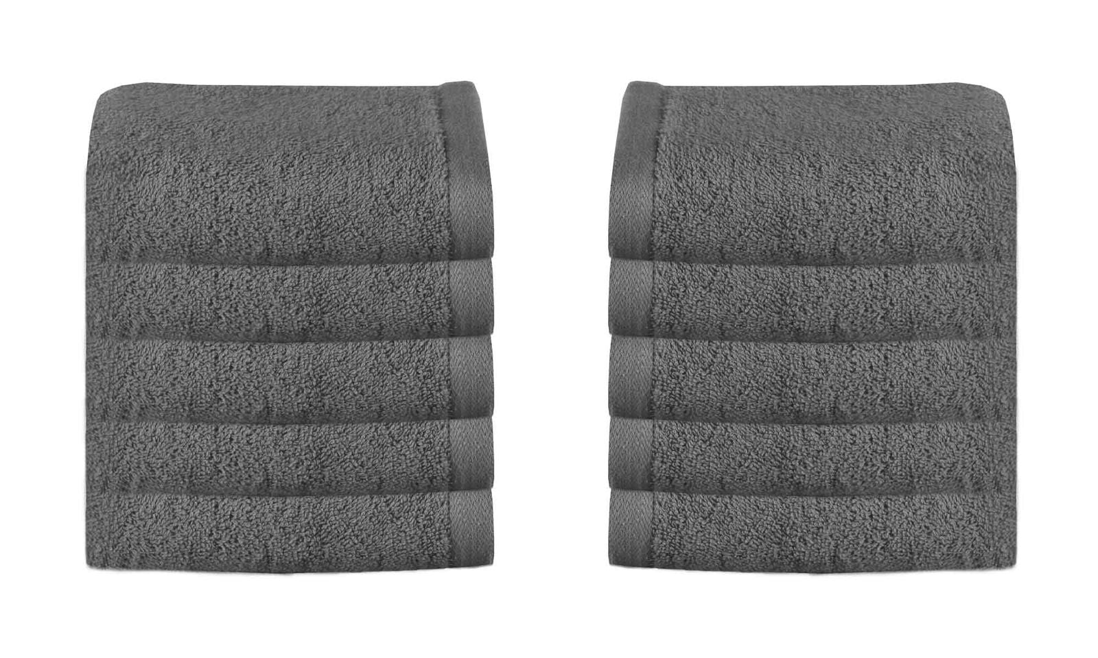 10er Set Gästetücher Frottee Premium Qualität »Montreal« 500 g/m² 100% Bio Baumwolle Kuschelig Made in Green 2020101-10 Dunkelgrau Frottee 10er_Set_Gastetucher_Frottee_Premium_Qualitat_Montreal_500_g-m_100_Bio_Baumwolle_Kuschelig_Made_in_Green_2020101-10_-_Gardinenbox.de_-_-3667280 | Gardinenbox.de