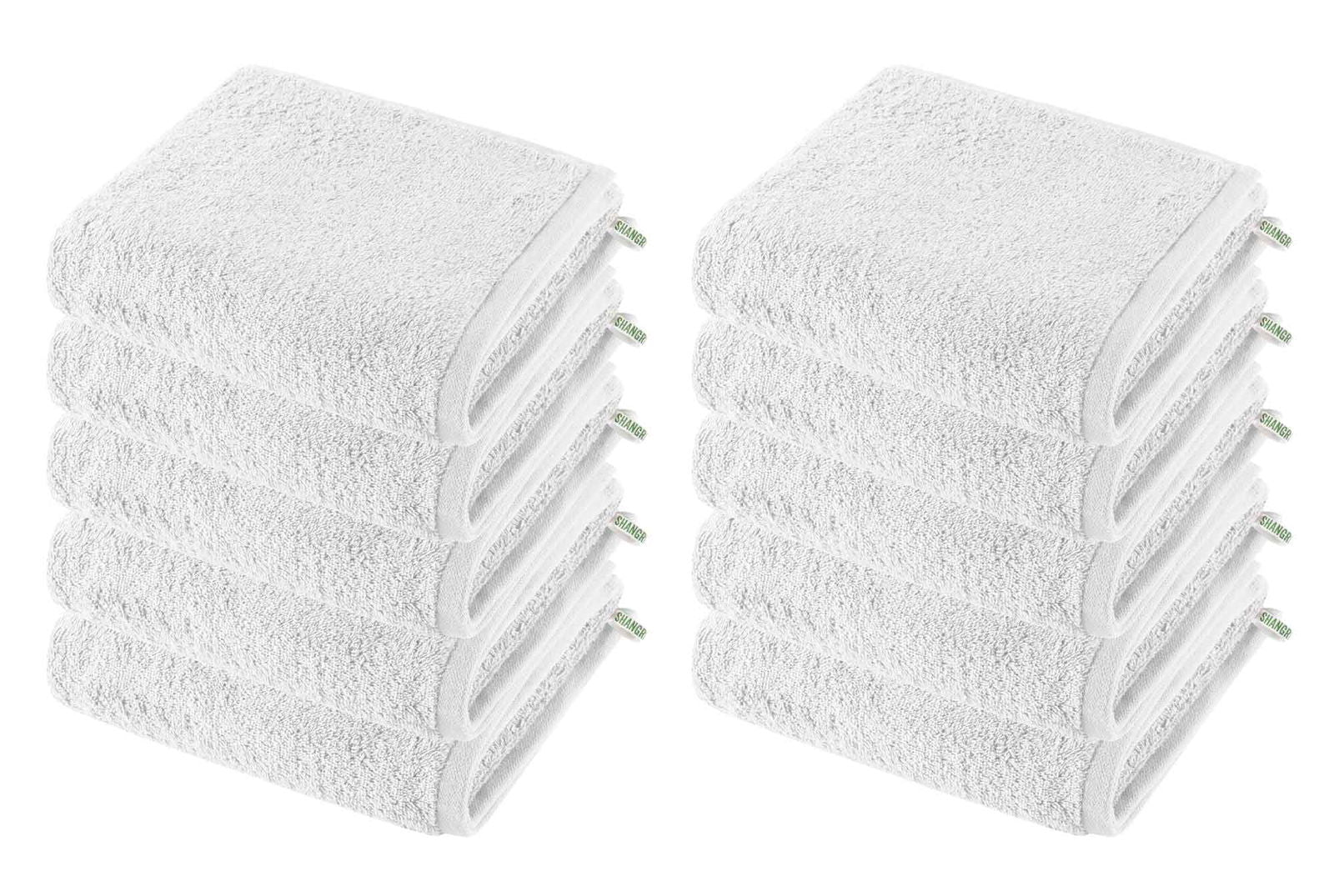 10er Set Handtücher Premium Qualität »Montreal« 500 g/m² 100% Bio Baumwolle Made in Green 2020102-10 Weiß Frottee 10er_Set_Handtucher_Premium_Qualitat_Montreal_500_g-m_100_Bio_Baumwolle_Made_in_Green_2020102-10_-_Gardinenbox.de_-_-3667526 | Gardinenbox.de