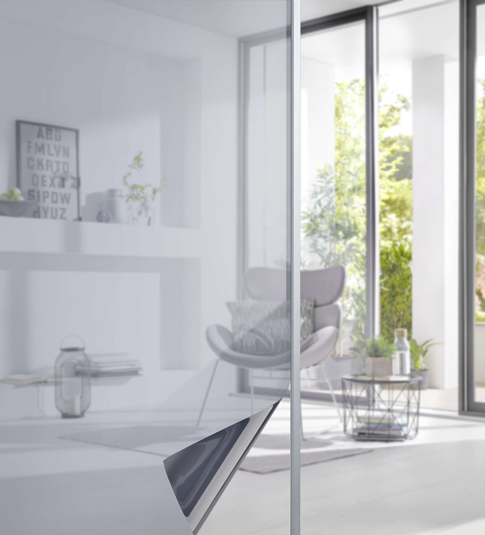 Fensterfolie selbsthaftend Sichtschutzfolie Anti-UV statische Haftung Folie selbstklebend 201916000 Folien 2 | Gardinenbox.de