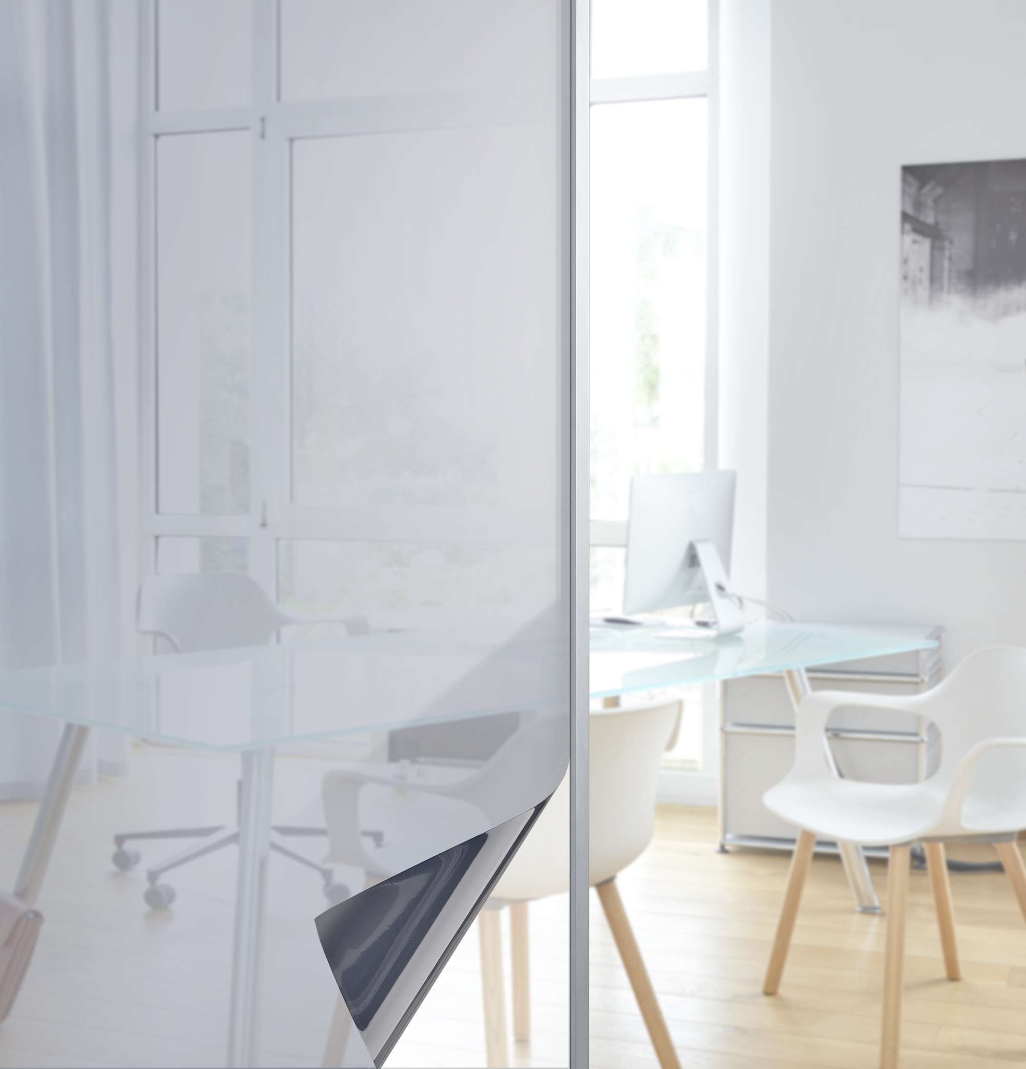 Fensterfolie selbsthaftend Sichtschutzfolie Anti-UV statische Haftung Folie selbstklebend 201916000 Folien 201916000solar_uv_silber_db686937-72e1-4df7-b133-0b541e723990 | Gardinenbox.de