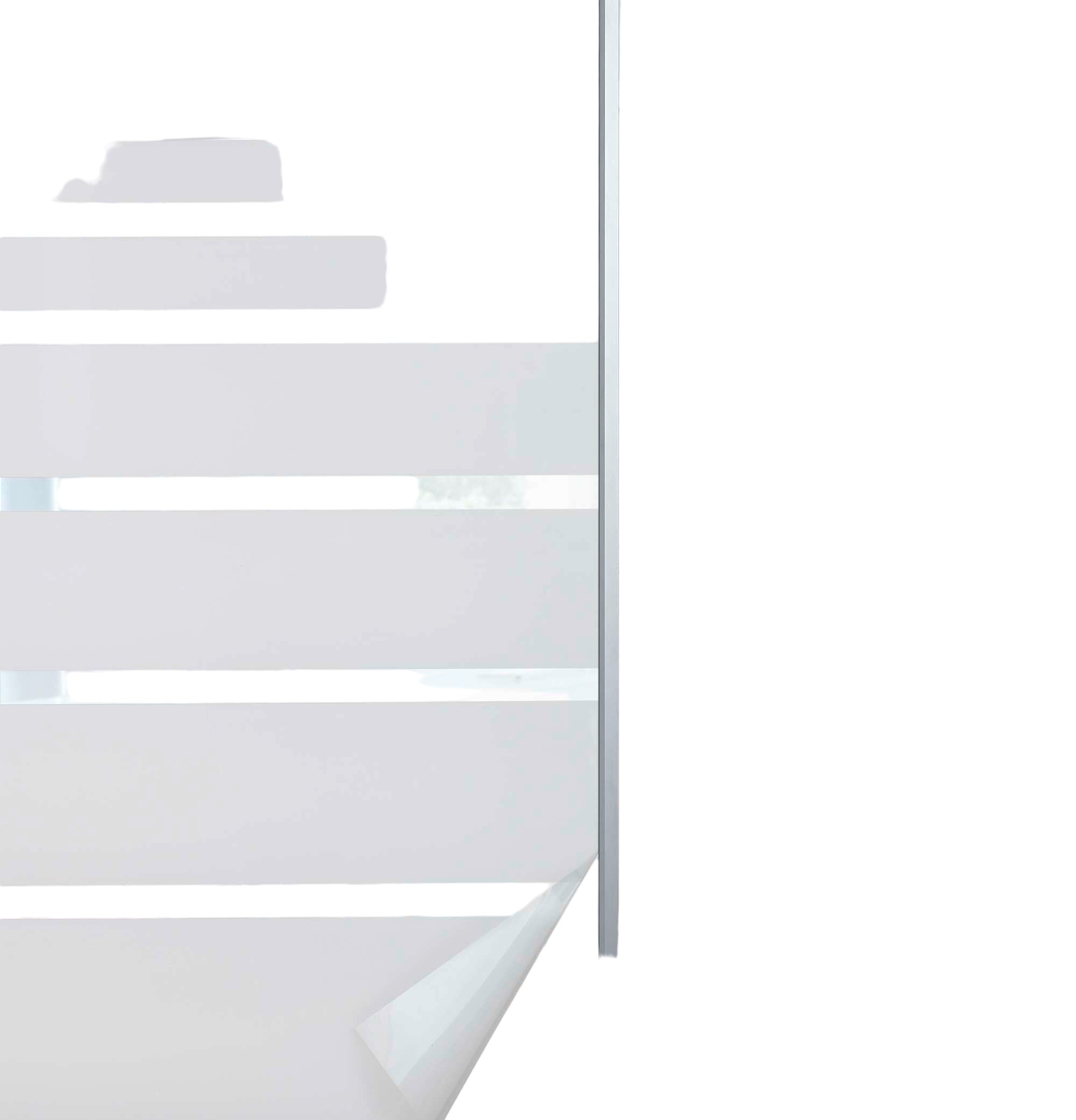 Fensterfolie selbsthaftend Sichtschutzfolie Anti-UV statische Haftung Folie selbstklebend 201916000 Folien 201916000streifen-crop | Gardinenbox.de