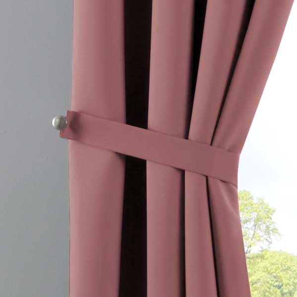 Vorhang Blickdicht »NewYork« 1er-Pack Thermo-Gardine Verdunkelungsvorhang Blackout Ösen schalldämmend UV-Schutz Raffhalter 201920600 Vorhang 201920600_altrosa_4 | Gardinenbox.de