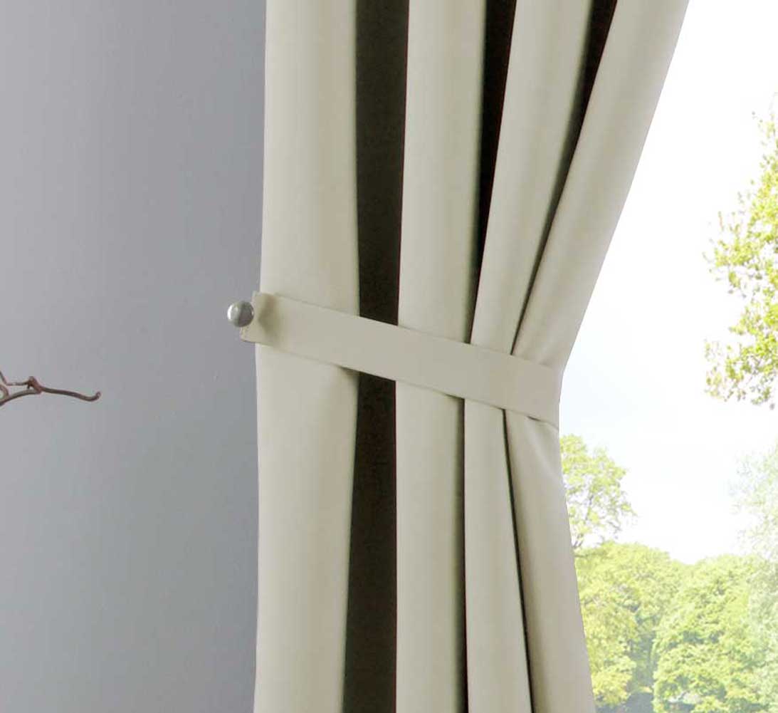 Vorhänge Blickdicht »NewYork« 2er-Pack Thermo-Gardinen Verdunkelungsvorhang Blackout Ösen schalldämmend UV-Schutz Raffhalter 201920600-2 Vorhang Set 201920600_beige_3-salbei_cc7a1370-509d-4410-827e-e48533282f9f | Gardinenbox.de