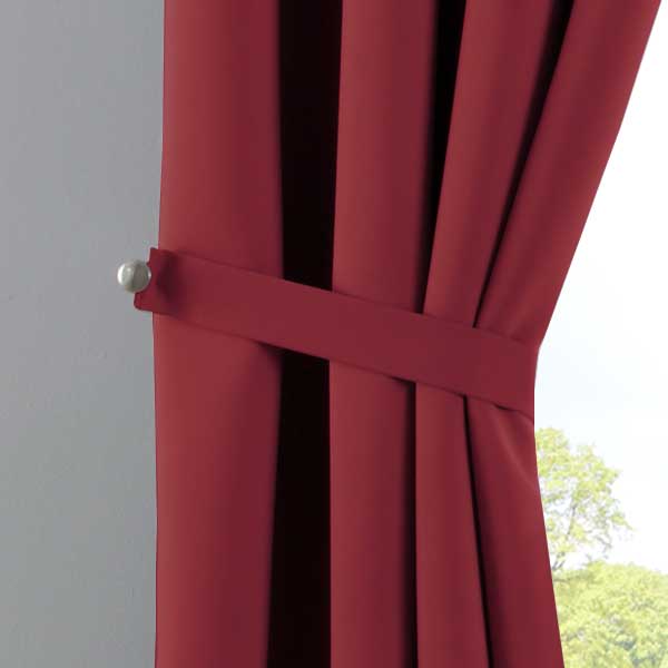 Vorhänge Blickdicht »NewYork« 2er-Pack Thermo-Gardinen Verdunkelungsvorhang Blackout Ösen schalldämmend UV-Schutz Raffhalter 201920600-2 Vorhang Set 201920600_bordeaux_4_f25802cf-1fd7-4c79-85e9-b9c845b88707 | Gardinenbox.de