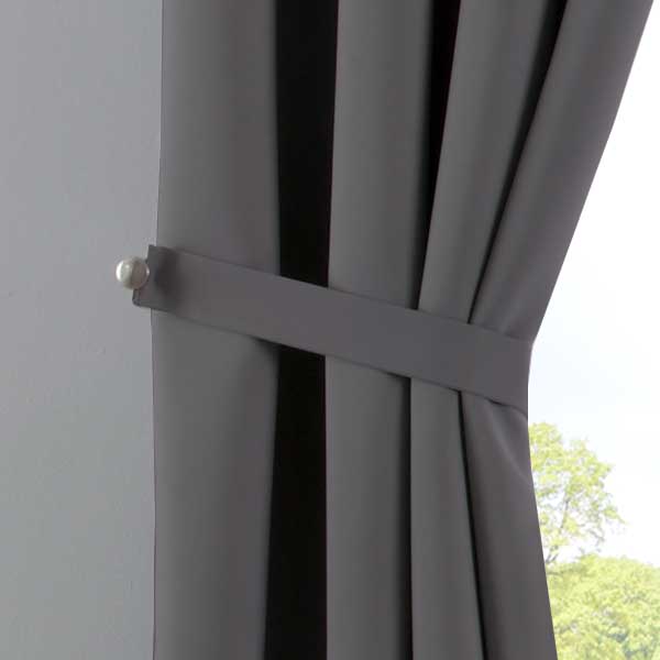 Vorhänge Blickdicht »NewYork« 2er-Pack Thermo-Gardinen Verdunkelungsvorhang Blackout Ösen schalldämmend UV-Schutz Raffhalter 201920600-2 Vorhang Set 201920600_dunkelgrau_4_e01cfe66-c3fa-408a-91cf-7f2f41756b7f | Gardinenbox.de