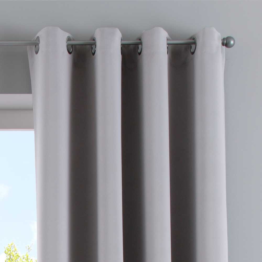 Vorhang Blickdicht »NewYork« 1er-Pack Thermo-Gardine Verdunkelungsvorhang Blackout Ösen schalldämmend UV-Schutz Raffhalter 201920600 Vorhang 201920600_grau_3 | Gardinenbox.de