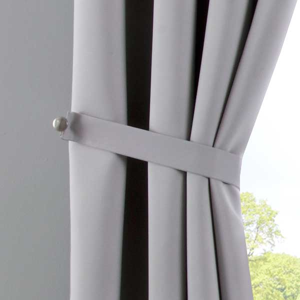 Vorhänge Blickdicht »NewYork« 2er-Pack Thermo-Gardinen Verdunkelungsvorhang Blackout Ösen schalldämmend UV-Schutz Raffhalter 201920600-2 Vorhang Set 201920600_grau_4_3bbac821-af85-42bb-8cb7-4445f0166d69 | Gardinenbox.de