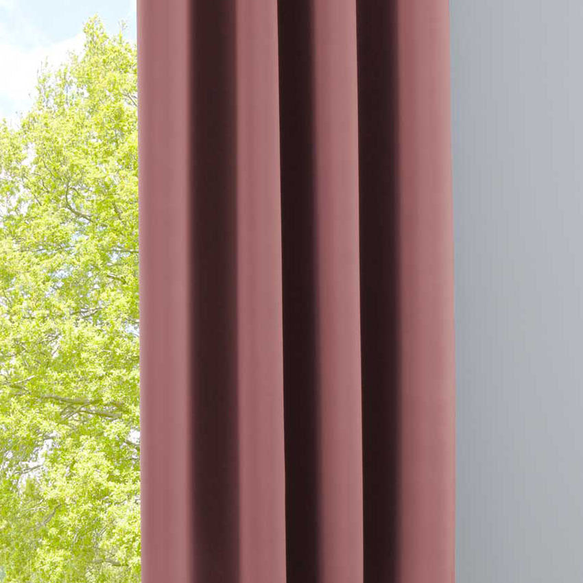 Vorhang Blickdicht »NewYork« 1er-Pack Thermo-Gardine Verdunkelungsvorhang Blackout Ösen schalldämmend UV-Schutz Raffhalter 201920600 Altrosa HxB 225x140 cm Vorhang 201920600altrosa | Gardinenbox.de