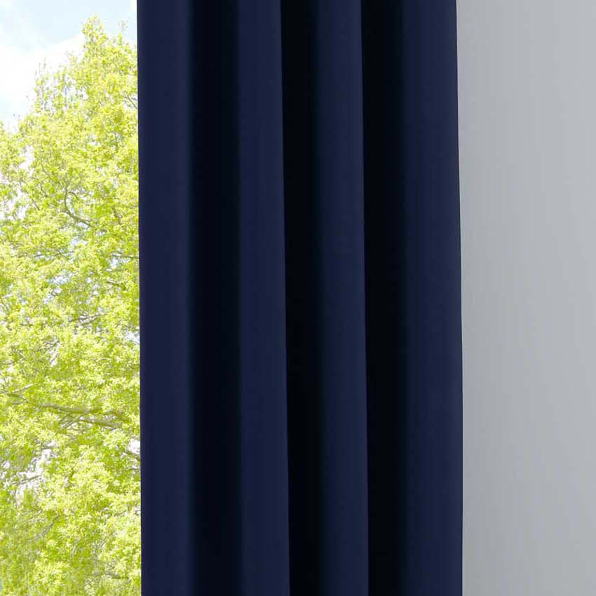Vorhang Blickdicht »NewYork« 1er-Pack Thermo-Gardine Verdunkelungsvorhang Blackout Ösen schalldämmend UV-Schutz Raffhalter 201920600 Blau HxB 225x140 cm Vorhang 201920600blau | Gardinenbox.de