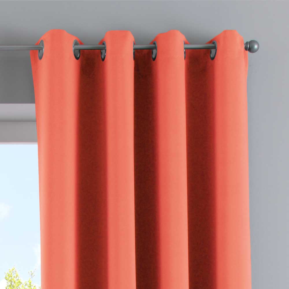 Vorhang Blickdicht »NewYork« 1er-Pack Thermo-Gardine Verdunkelungsvorhang Blackout Ösen schalldämmend UV-Schutz Raffhalter 201920600 Vorhang 201920600coralle_3 | Gardinenbox.de