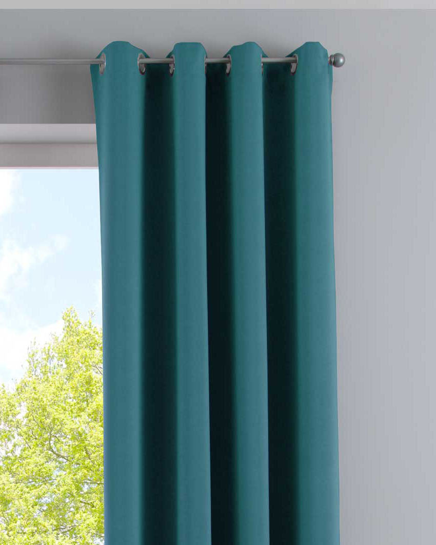 Vorhang Blickdicht »NewYork« 1er-Pack Thermo-Gardine Verdunkelungsvorhang Blackout Ösen schalldämmend UV-Schutz Raffhalter 201920600 Petrol HxB 225x140 cm Vorhang 201920600petrol | Gardinenbox.de