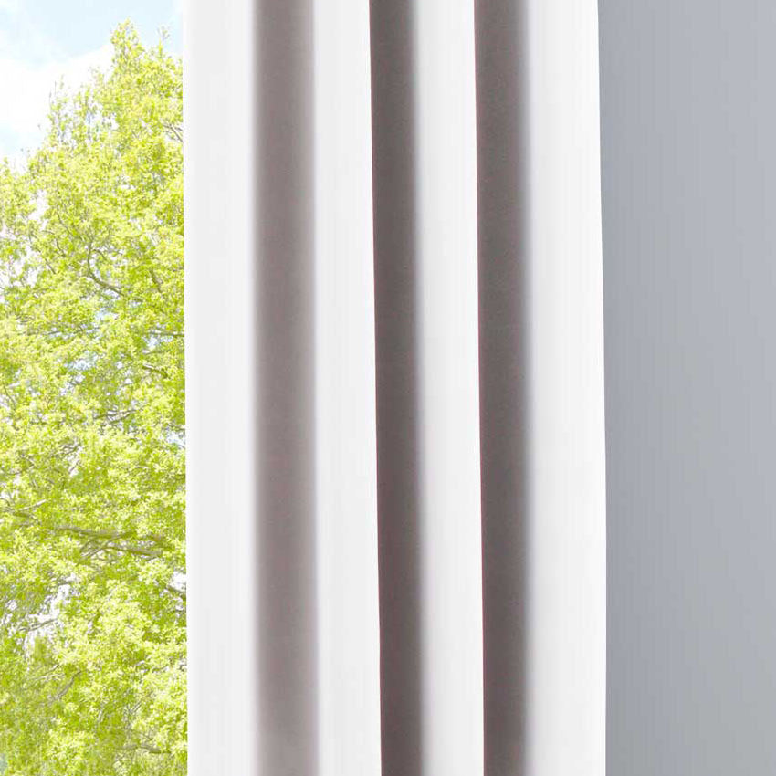 Vorhang Blickdicht »NewYork« 1er-Pack Thermo-Gardine Verdunkelungsvorhang Blackout Ösen schalldämmend UV-Schutz Raffhalter 201920600 Weiß HxB 225x140 cm Vorhang 201920600weiss | Gardinenbox.de