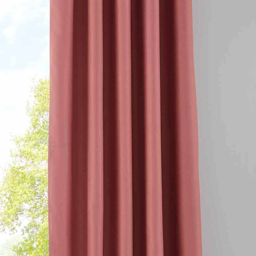 Vorhang Blickdicht »NewYork« verdeckte Schlaufen 1er-Pack Thermo-Gardine Verdunkelungsvorhang Blackout schalldämmend Kräuselband Raffhalter 202020610 Altrosa HxB 245x295 cm Vorhang 202020610altrosa | Gardinenbox.de