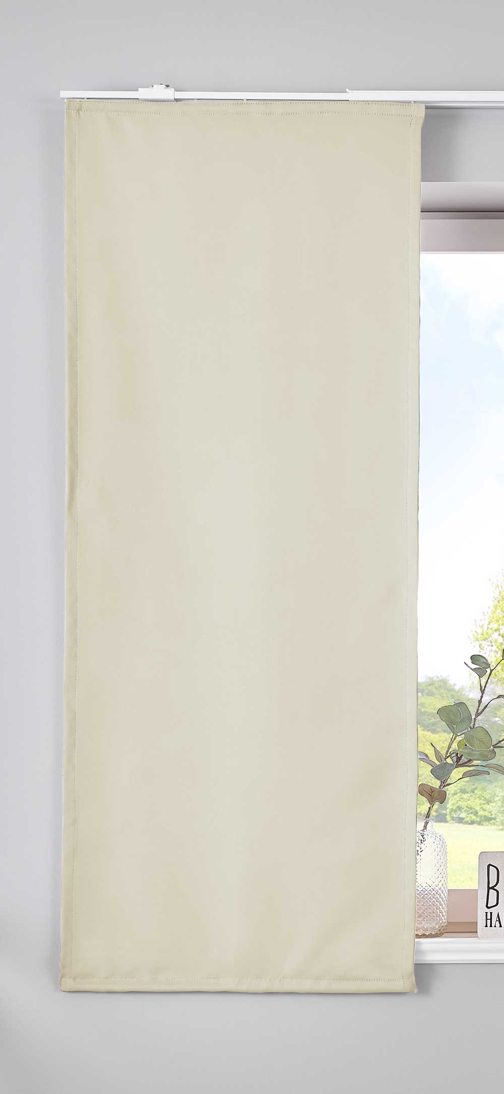 Verdunkelung Schiebegardine »NewYork« Flächenvorhang Paneelwagen Blickdicht Thermo-Schiebevorhang 202020680 Beige HxB 145x60 cm Schiebegardine 202020680beige-145 | Gardinenbox.de