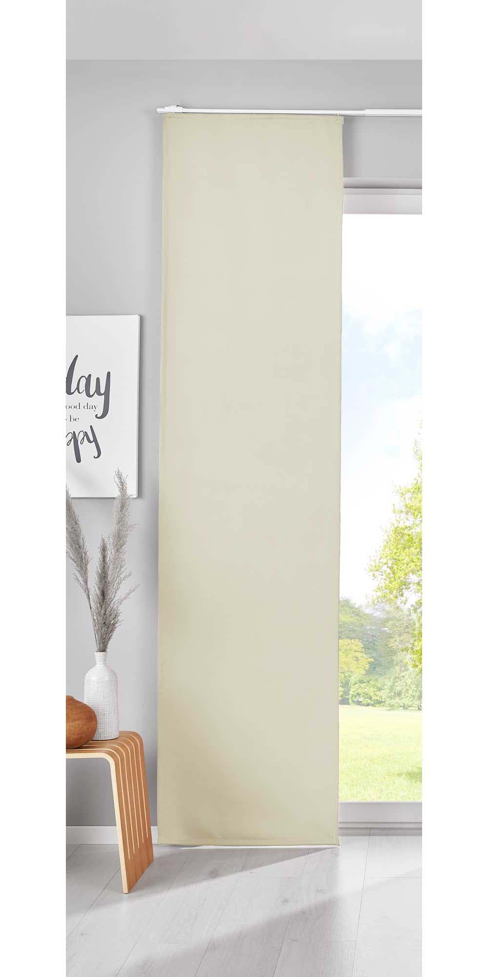 Verdunkelung Schiebegardine »NewYork« Flächenvorhang Paneelwagen Blickdicht Thermo-Schiebevorhang 202020680 Beige HxB 225x60 cm Schiebegardine 202020680beige | Gardinenbox.de