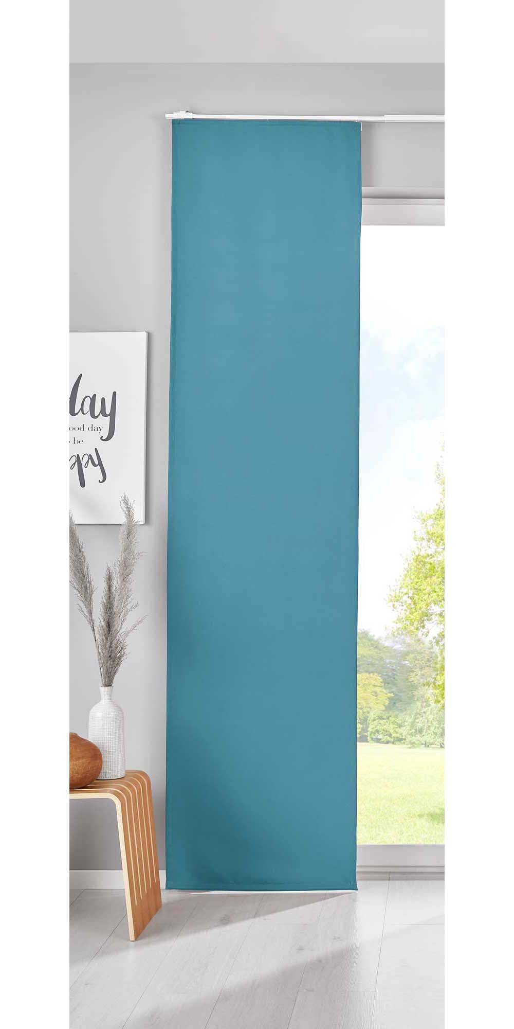 Verdunkelung Schiebegardine »NewYork« Flächenvorhang Paneelwagen Blickdicht Thermo-Schiebevorhang 202020680 Petrol HxB 245x60 cm Schiebegardine 202020680petrol_0ab03b98-f81f-498e-bd4c-145ee4998199 | Gardinenbox.de