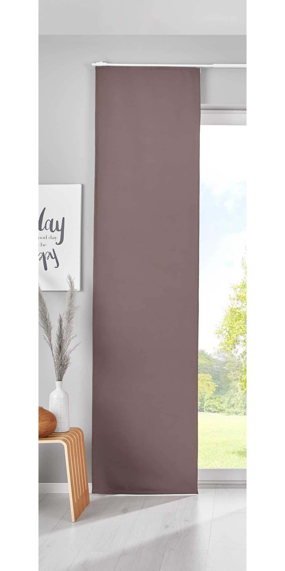 Verdunkelung Schiebegardine »NewYork« Flächenvorhang Paneelwagen Blickdicht Thermo-Schiebevorhang 202020680 Taupe HxB 245x60 cm Schiebegardine 202020680taupe_5cdc2287-b0f1-4dc8-ae39-bcb1b3dfdf4e | Gardinenbox.de