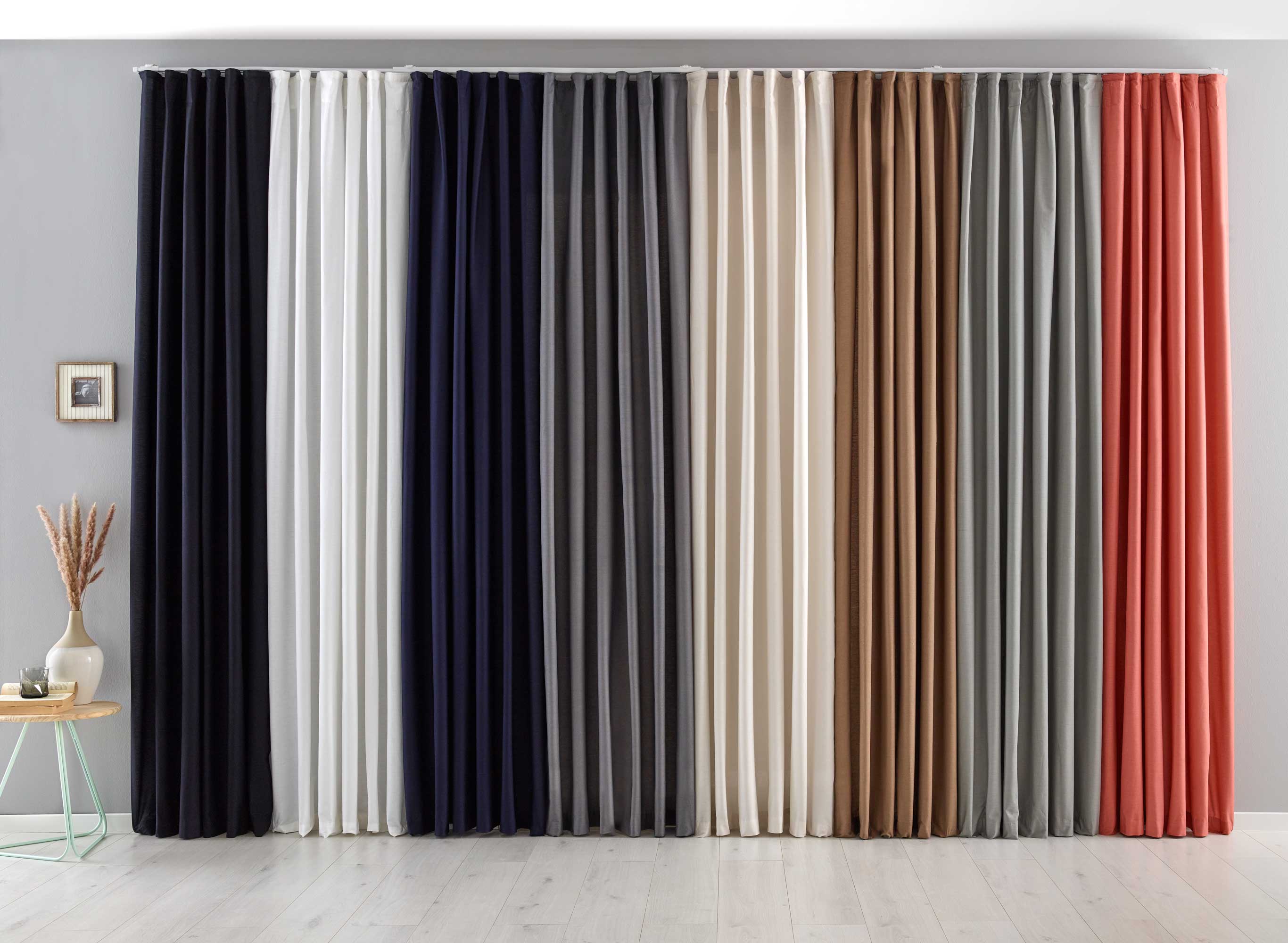 2er Set Bio Organic Vorhänge »Bremen« Reine Bio Baumwolle Blickdicht Gardinen Verdeckte Schlaufen Gardinenband Pflegeleicht 202088 Vorhang Set 202088var-_7 | Gardinenbox.de