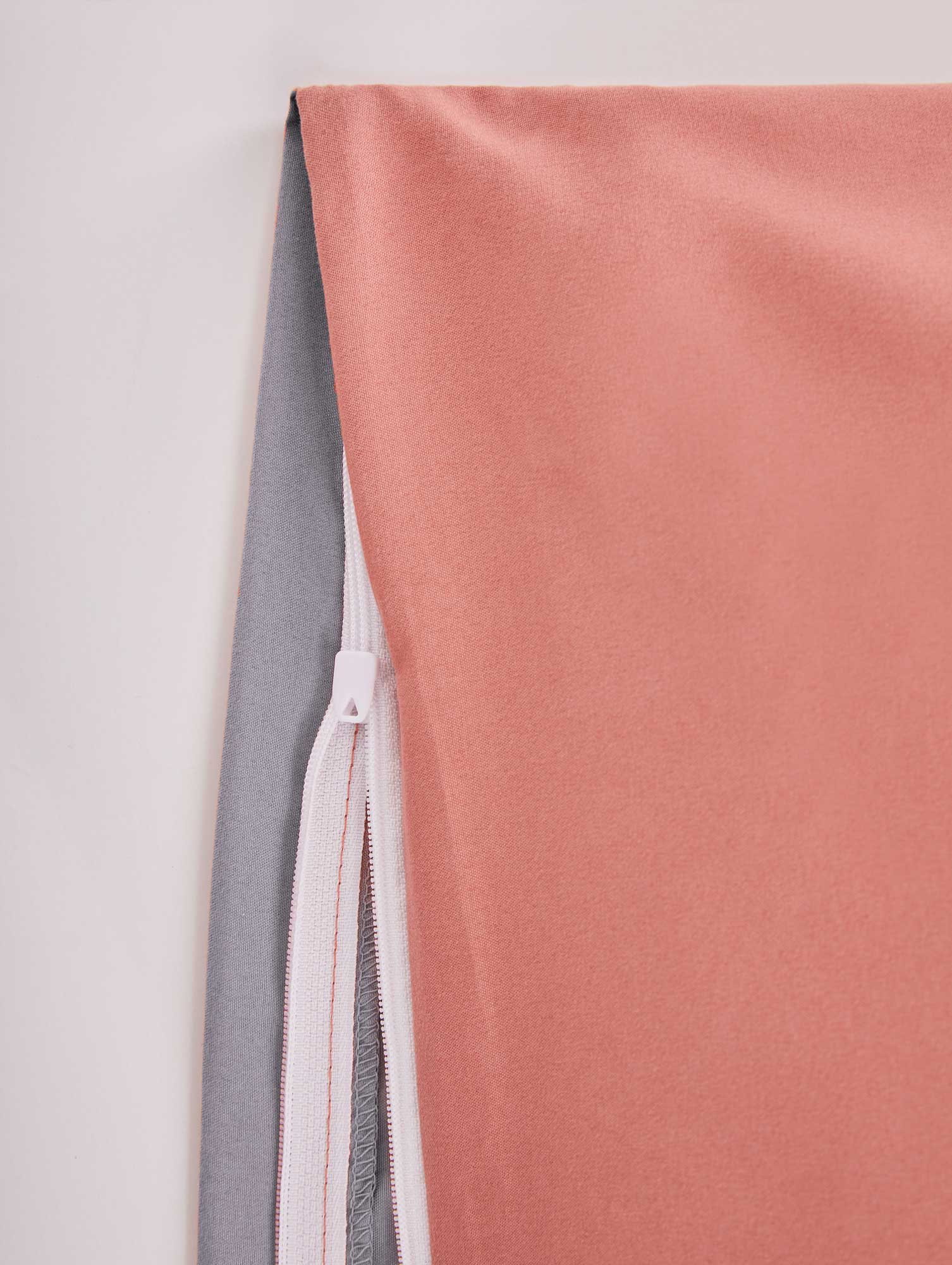 Bio Baumwolle Bettwäsche Set »Bremen« Kissenbezug Bettbezug Reißverschluss Hautfreundlich 202091 Bettwäsche 202090_05-Altrosa-Grau__1 | Gardinenbox.de