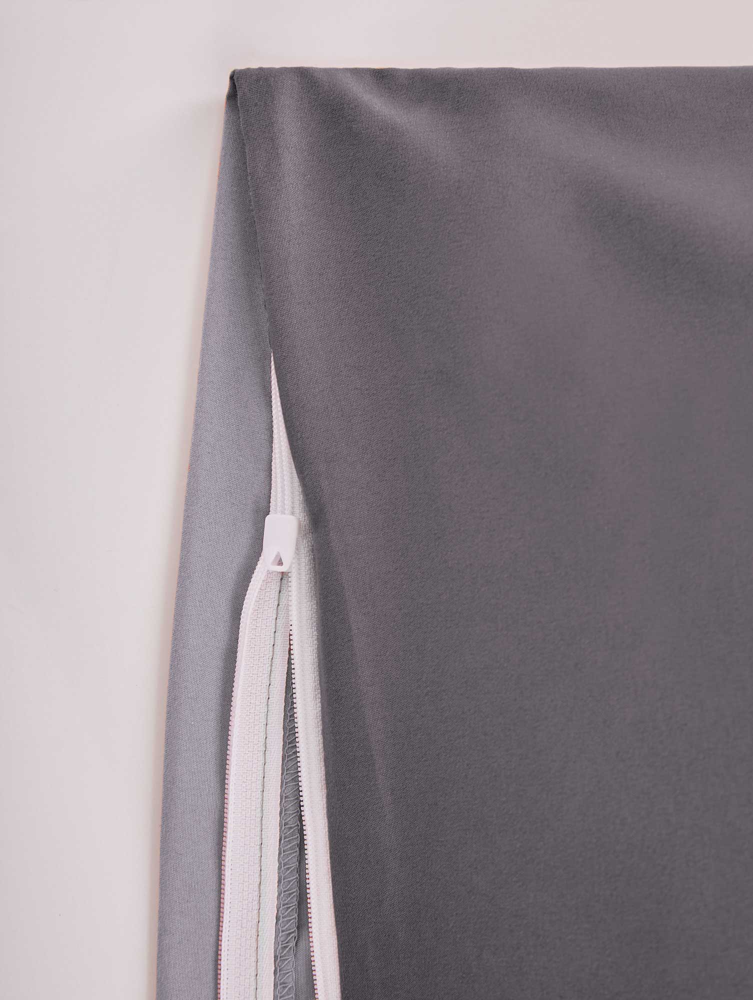 Bettwäsche Set Microsatin »Berlin« Kissenbezug Bettbezug Reißverschluss Hautfreundlich 202090 Bettwäsche 202090_05-Dunkelgrau-Grau | Gardinenbox.de