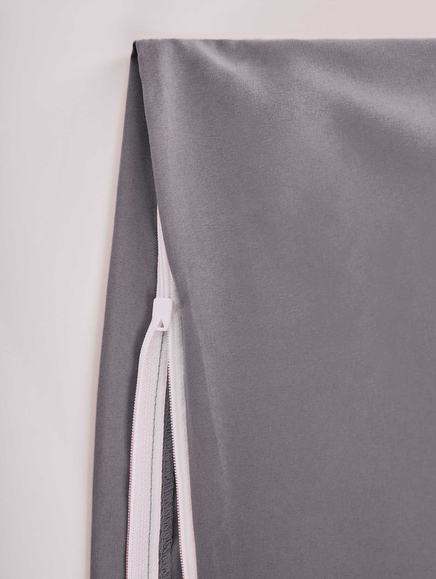 Bio Baumwolle Bettwäsche Set »Bremen« Kissenbezug Bettbezug Reißverschluss Hautfreundlich 202091 Bettwäsche 202090_05-Dunkelgrau__2 | Gardinenbox.de