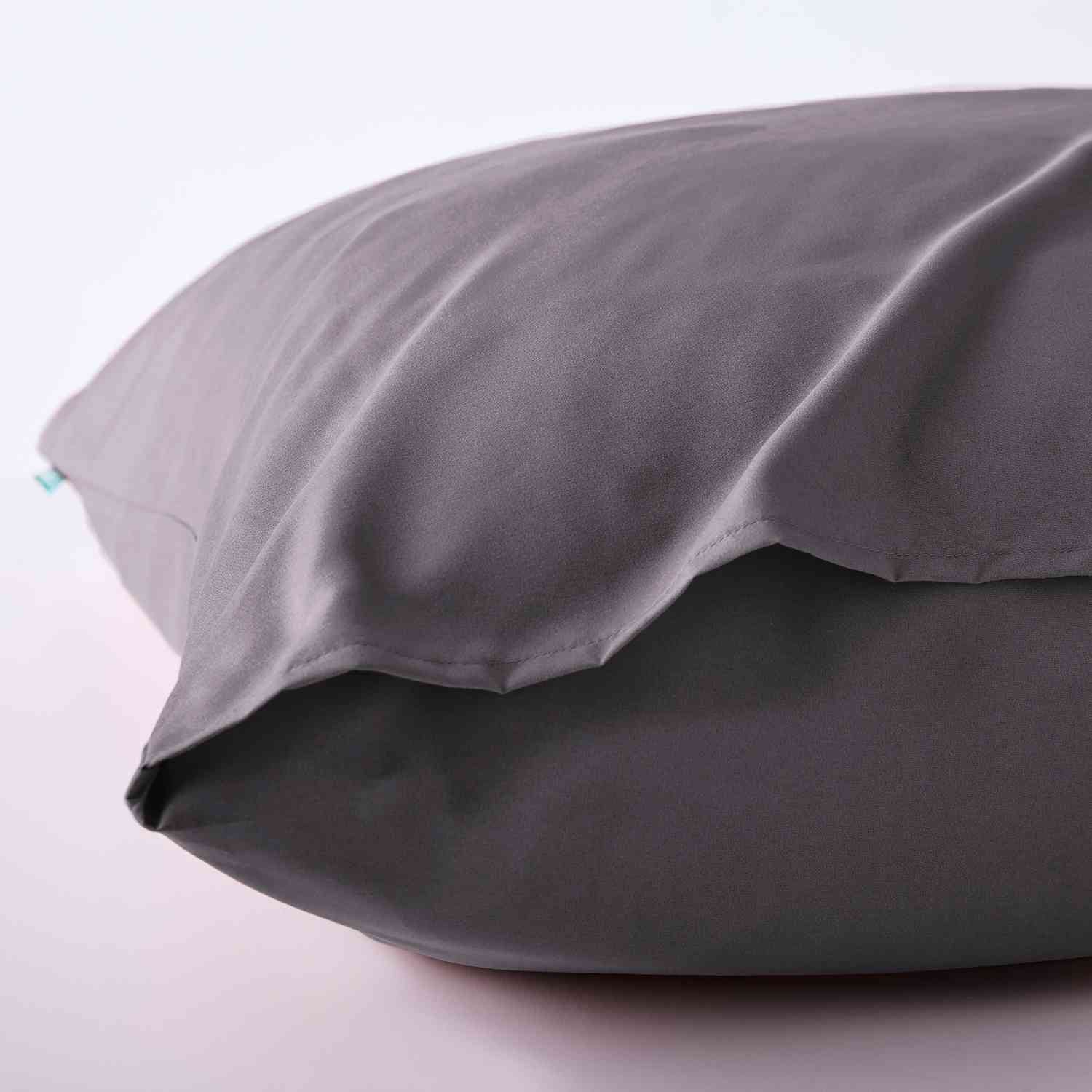 Bio Baumwolle Bettwäsche Set »Bremen« Kissenbezug Bettbezug Reißverschluss Hautfreundlich 202091 Bettwäsche 202090_08-Dunkelgrau_1 | Gardinenbox.de