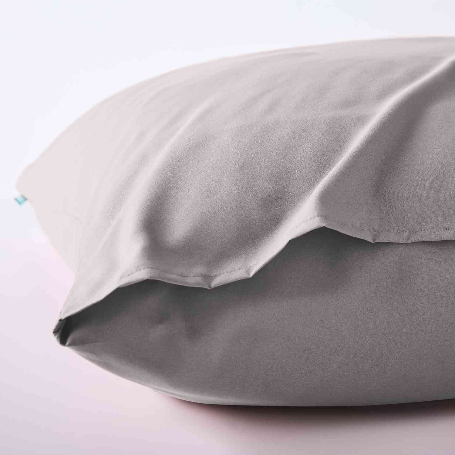 Bio Baumwolle Bettwäsche Set »Bremen« Kissenbezug Bettbezug Reißverschluss Hautfreundlich 202091 Bettwäsche 202090_08-Hellgrau_1 | Gardinenbox.de