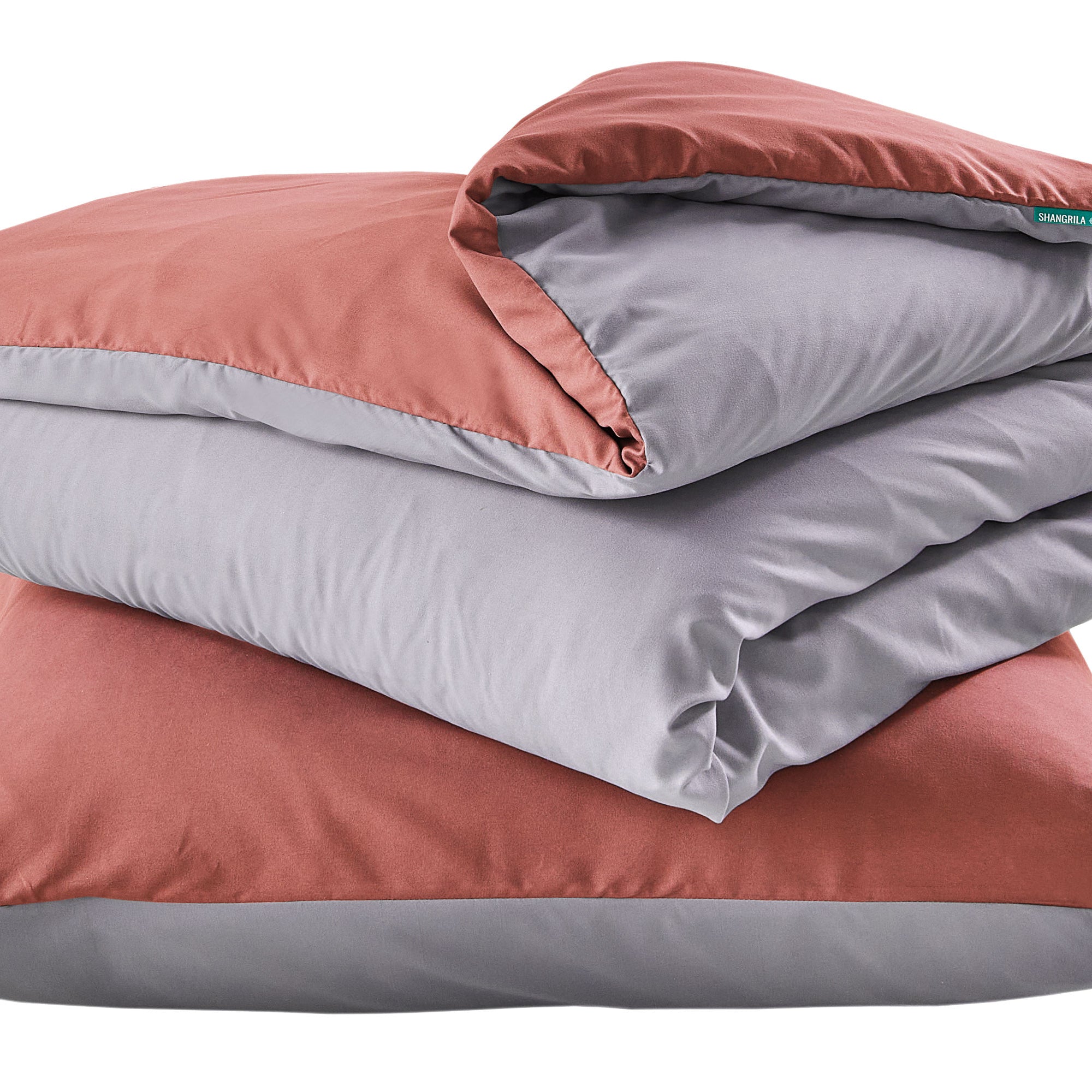 Bettwäsche Set Microsatin »Berlin« Kissenbezug Bettbezug Reißverschluss Hautfreundlich 202090 Altrosa Grau BxL 135x200 cm Bettwäsche 202090altrosa_grau | Gardinenbox.de