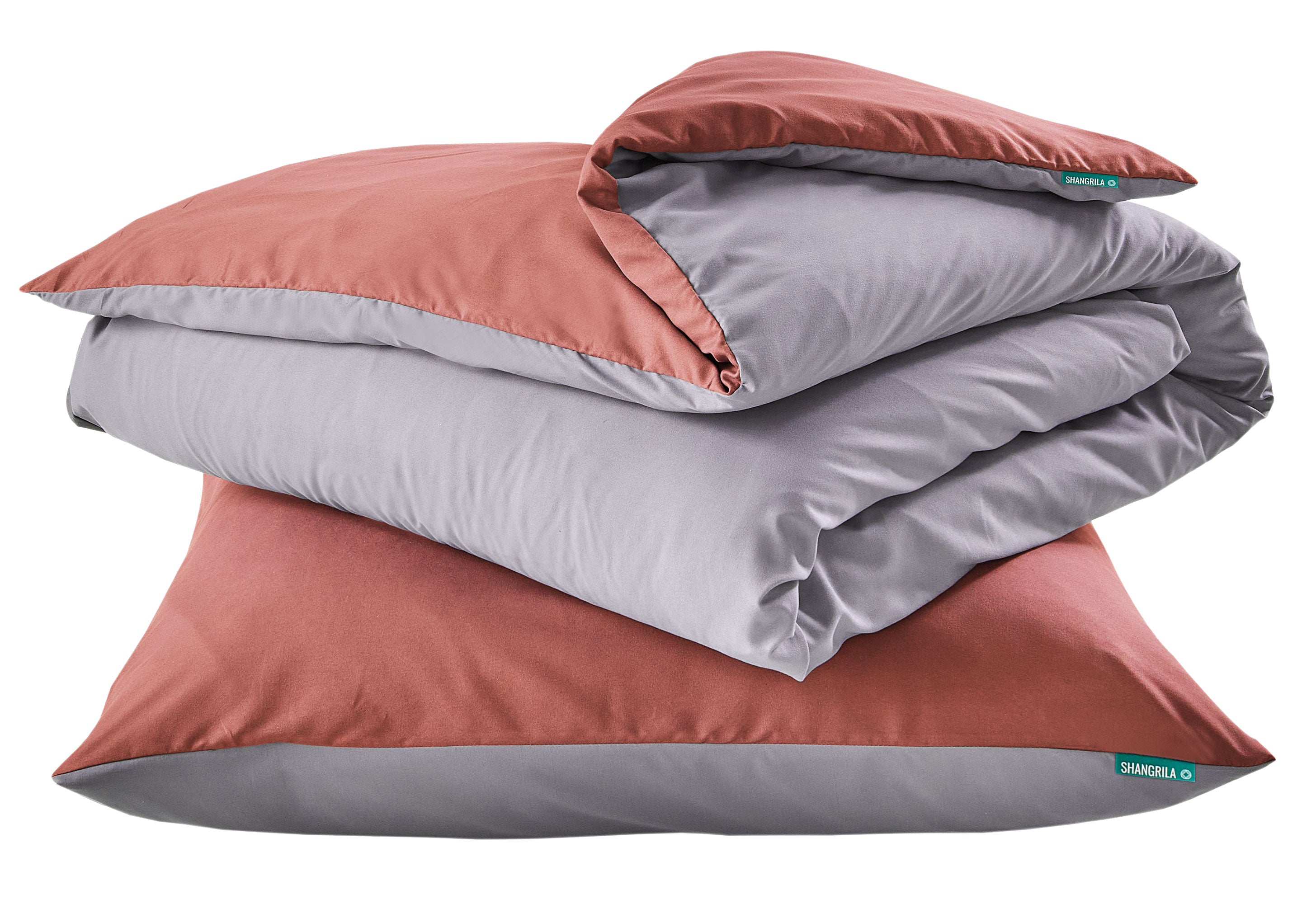 Bettwäsche Set Microsatin »Berlin« Kissenbezug Bettbezug Reißverschluss Hautfreundlich 202090 Altrosa Grau BxL 220x240 cm Bettwäsche 202090altrosa_grau_b8073227-058d-4229-8b13-795c175358e8 | Gardinenbox.de